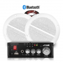 Altavoces de techo de baño de cocina y amplificador estéreo, sistema de música Bluetooth