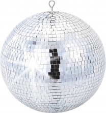 Bola de espejo 30CM de cristal plano auténtico plateada ligera para boda, fiesta, discoteca, baile, DJ (300 mm, 12)